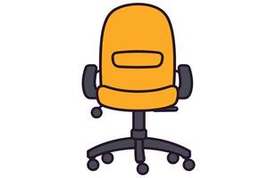 office chairs vector illustration, Office chair or desk chair in various points of view illustration