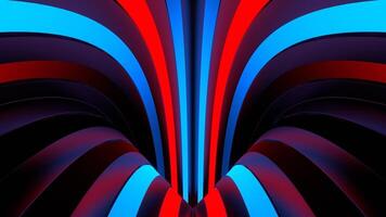 Circle Moving Red and Blue Neon Lines Background VJ Loop video