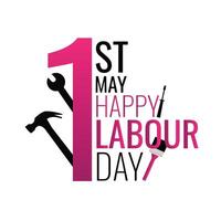 Labour day 1st may post design template vector