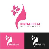 Modern beauty logo template design vector