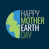 Happy mother earth day post template vector