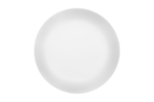 Cooking template - top view of an empty white plate isolated on a background. png