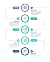 Vertical design template of infographic timeline for presentations. 5 important business events. Vector illustration.