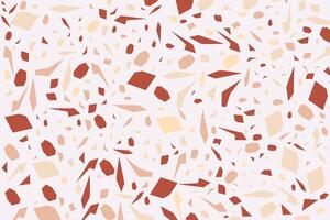 abstract background of messy geometric shapes. terracotta color vector