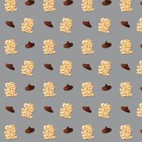 vector chocolate cookies pattern illustration