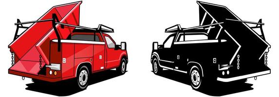 dump hauler truck design vector