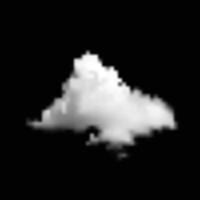 a cloud in the sky black background vector