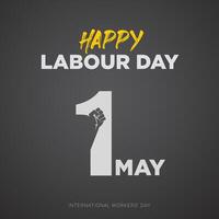 International workers day labour day may day template vector