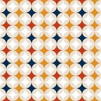 a colorful pattern with circles and squares vector