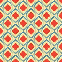 A pattern of red and blue squares with a yellow background. The squares are arranged in a way that creates a sense of movement and energy. The colors are bold and vibrant vector