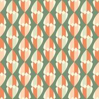 a green and orange pattern with a wavy design vector