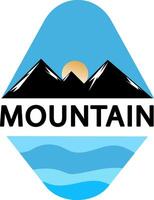 Logo Mountain Mountain illustration, outdoor adventure . Vector graphic for t shirt and other uses.