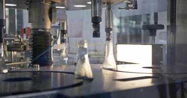 Glass Drinking Water Bottles on Production Line video