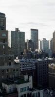 Neu York Stadt Manhattan Horizont Vertikale Smartphone Video Hintergrund