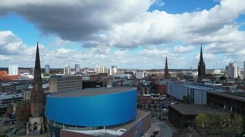 antenn antal fot av central coventry stad Centrum av England förenad rike. Mars 30:e, 2024 video