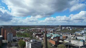 Aerial Footage of Central Coventry City Centre of England United Kingdom. March 30th, 2024 video