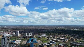 aérien métrage de central couvent ville centre de Angleterre uni Royaume. Mars 30e, 2024 video