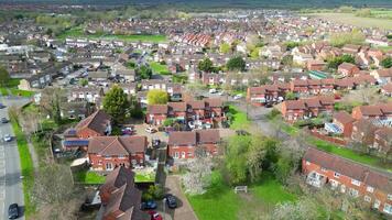 Aerial Footage of Residential District at Aylesbury Town of England United Kingdom. April 1st, 2024 video