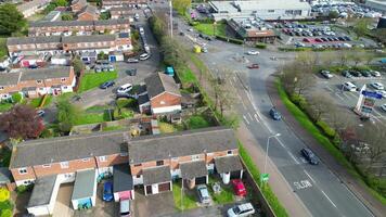 High Angle Footage of Residential District at Aylesbury Town of England United Kingdom. April 1st, 2024 video