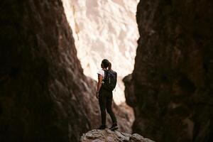 A beautiful and ancient spring fed canyon which weaves its way through 400-meter tall towers of granite photo