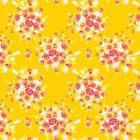 Colored seamless floral vector pattern Free Vector