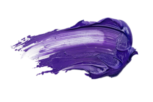 AI generated A purple paint brush stroke png