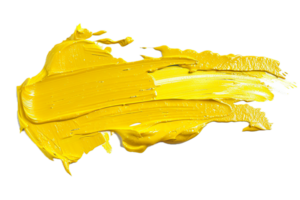 ai generato un' giallo spazzola ictus png