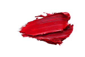 AI generated Vibrant Red Paint Stroke png