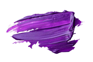 AI generated A purple paint brush stroke png