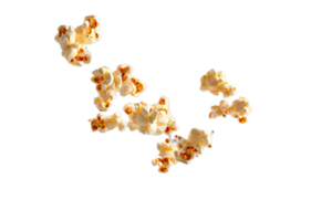 AI generated Popcorn Kernels Popping png