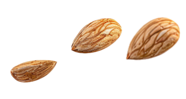 ai generado almendra nueces flotante png