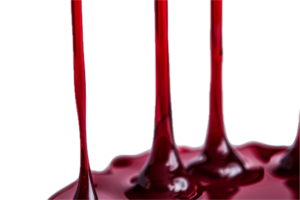 AI generated Red Liquid Pouring Down png