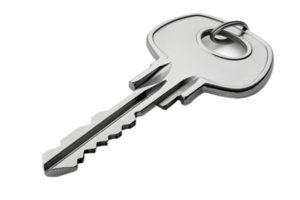 AI generated Silver Key png