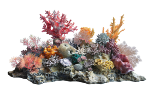 AI generated Vibrant Coral Reef Display png