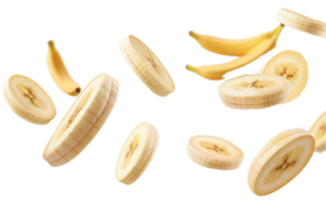 ai generiert Bananen im anders Stufen von Abschälen png