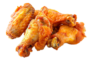 AI generated Spicy Grilled Chicken Wings on Black png