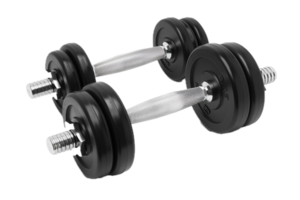 AI generated Black Dumbbell png