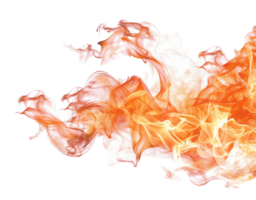 AI generated Fiery Orange Smoke Abstract png