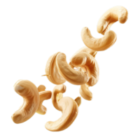 AI generated Cashew Nuts Floating png