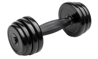 AI generated Black Dumbbell png