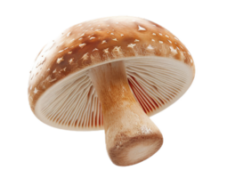 AI generated Fresh Mushrooms Floating png