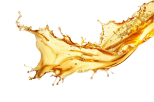 AI generated Golden Liquid Splash png