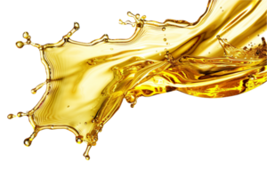 ai generato d'oro liquido spruzzo png