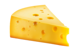 AI generated Swiss Cheese Wedge png