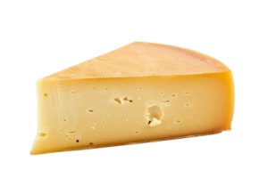 AI generated Swiss Cheese Wedge png