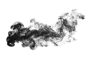 ai gegenereerd bevallig zwart en wit rook abstract PNG