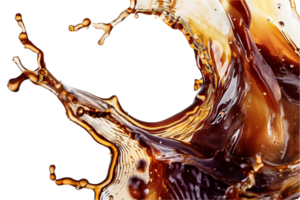 AI generated Dynamic Coffee Splash in Cup png