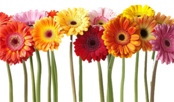 AI generated Colorful Gerbera Daisies png