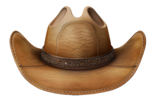 ai gegenereerd klassiek cowboy hoed PNG