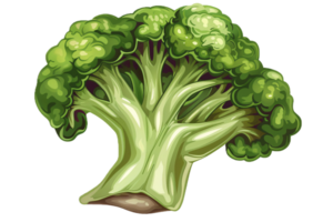 AI generated Fresh Broccoli Florets png